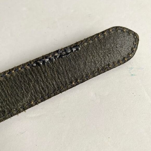 Vintage Black Leather Belt Wide Ranger Style CW Clifford & Willis Womens S / M - Picture 7 of 9